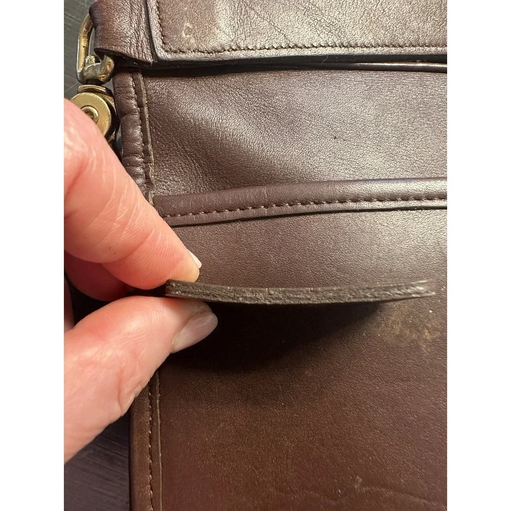 COACH Vintage Colebrook Briefcase Brown Leather Messenger Bag 5181